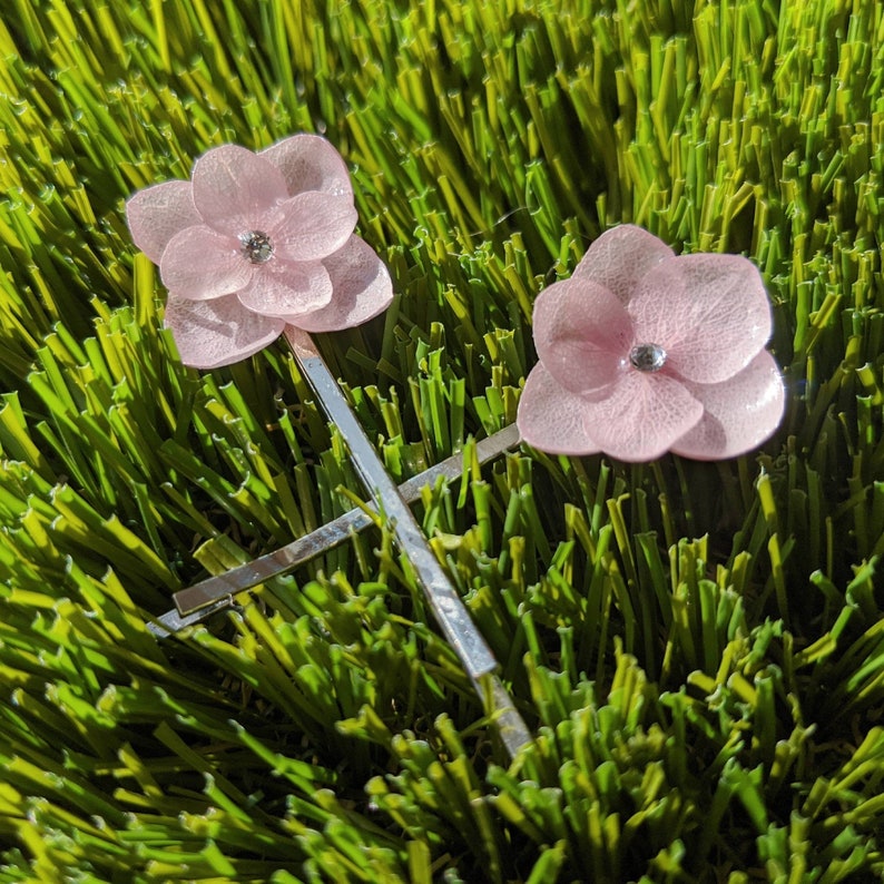 Handmade Real Flower 3D Hair Pins, Luxury Hair Accessories, Wedding, Communion, Birthday, Flower Girl, Statement Piece, Gifts for Her, Kids image 8