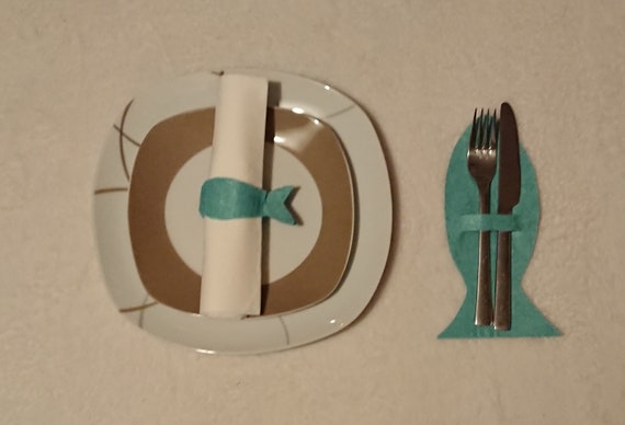 Serviettenring Filz Fisch Kommunion Konfirmation Etsy