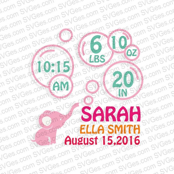 Download Baby Birth Announcement Template Svg Png Vector Cut Files Doll Making Home Hobby Vadel Com