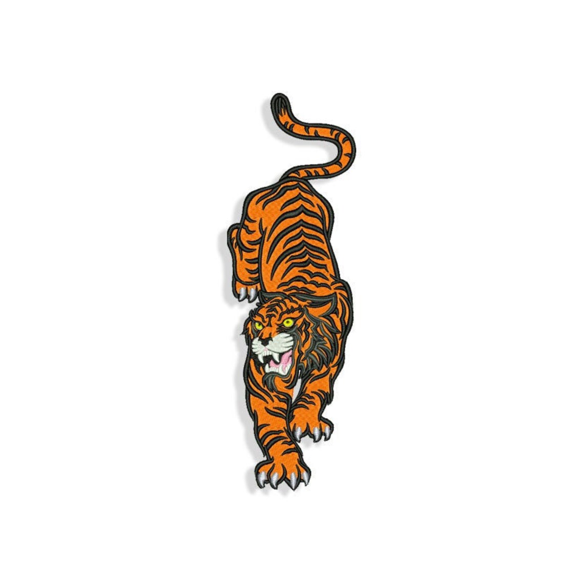 Tiger embroidery design files  etsy