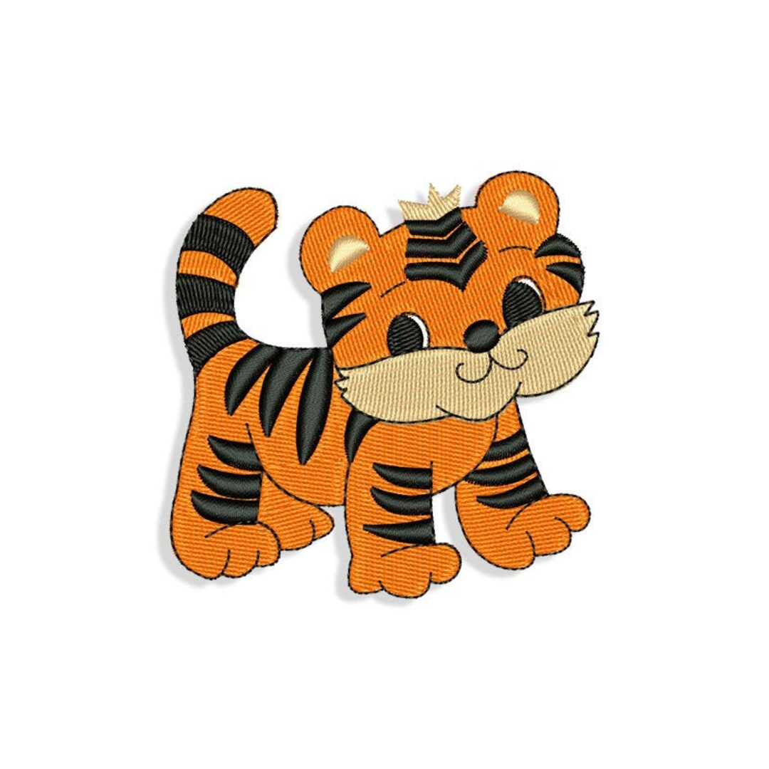 Tiger Embroidery Design Files. Formats Pes Csd Dst Exp - Etsy