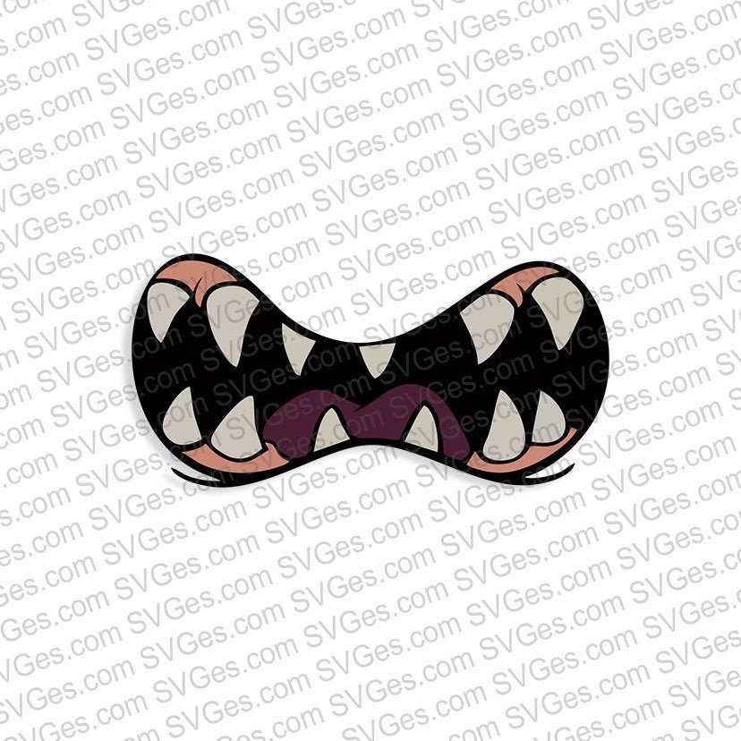 Fangs SVG PNG Digital Cut Files Etsy