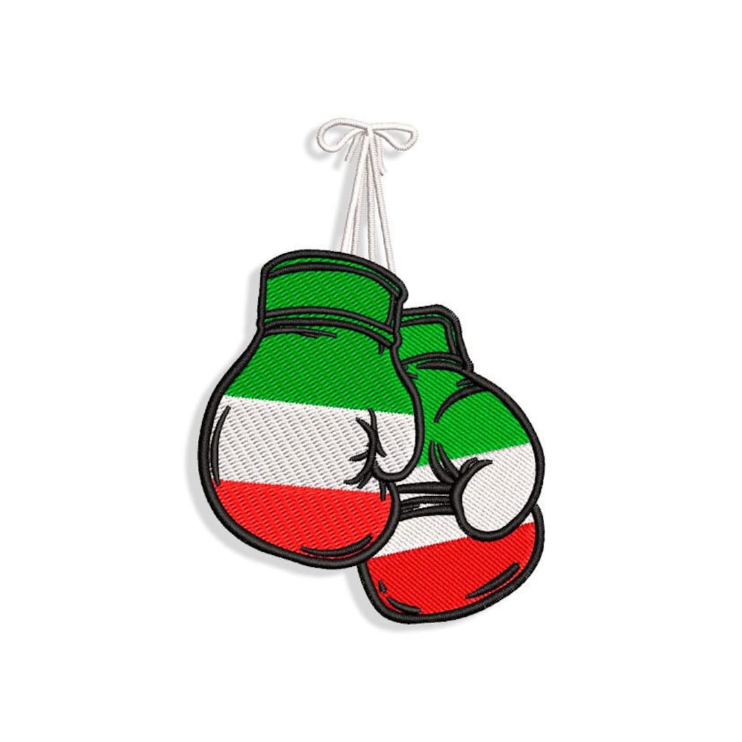 Mexican Flag Boxing Gloves Embroidery Design Files Etsy