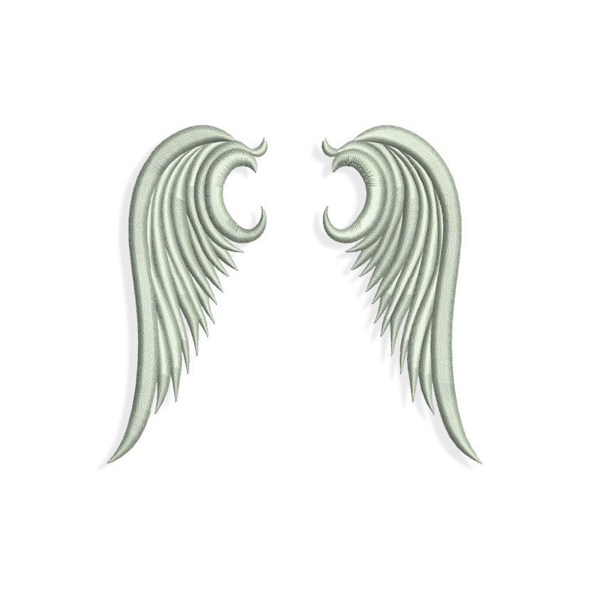 Angel Wings Embroidery design files | Etsy