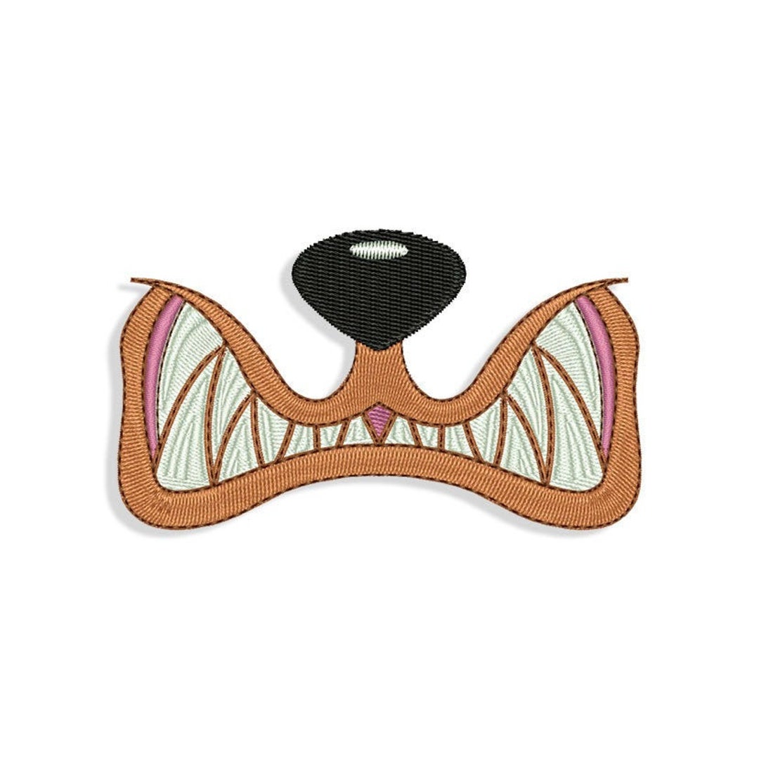 Dog Mouth Embroidery Design Files. Formats Pes Csd Dst Exp - Etsy