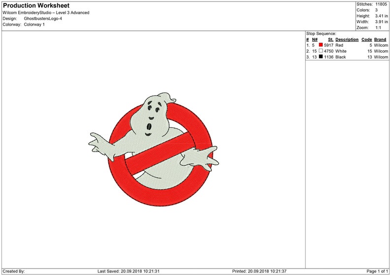 Ghost Embroidery design files