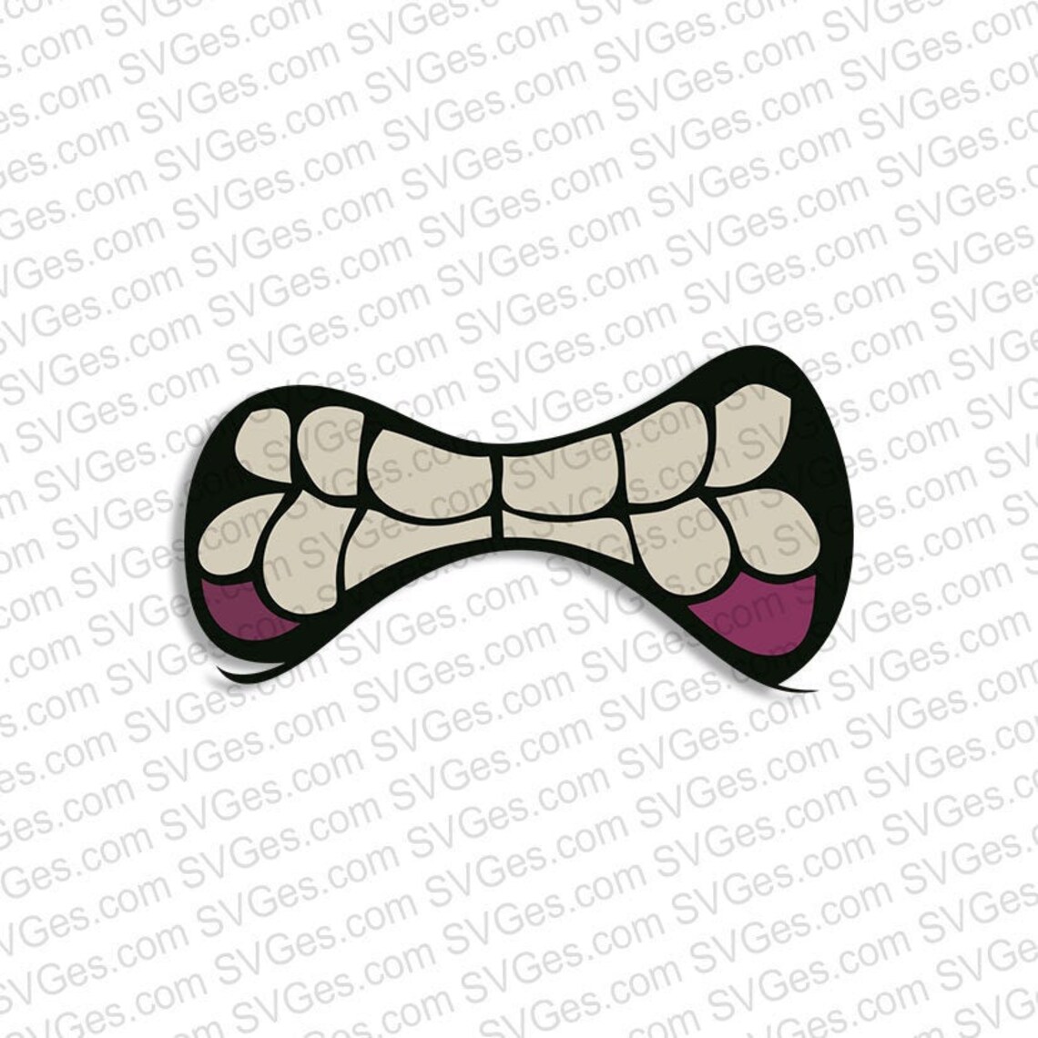Zombie Mouth SVG PNG Digital Cut Files Etsy