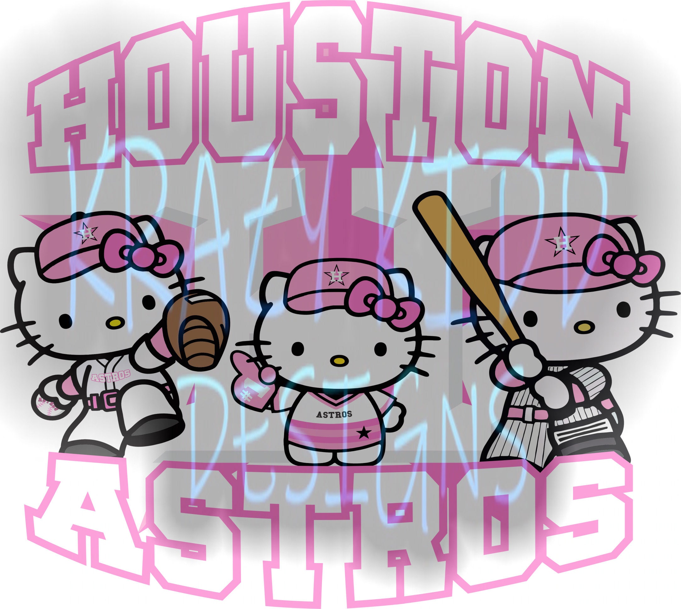 Hello Kitty Astros Houston Baseball SVG, Hello Kitty Astros SVG
