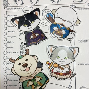 Adesivos de classe Dungeons and Dragons - Pet Edition