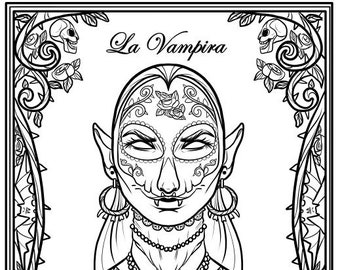 La Vampira Coloring Page