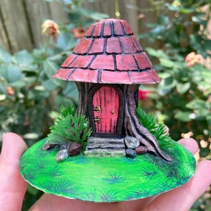 Miniature Treetrunk Cottage/Fairy House