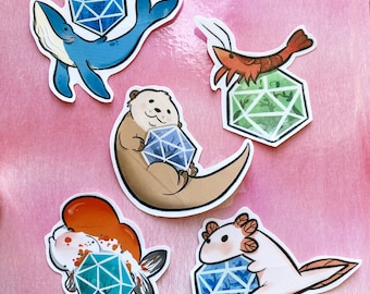 Aquatic Friends & Dice Stickers