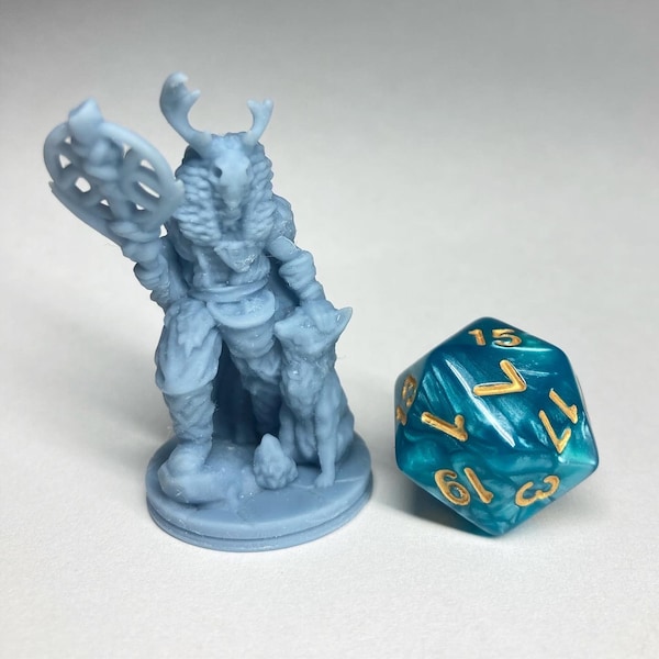 Tabletop/Dnd Ice Tribe Shaman Mini