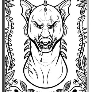 El Chupacabra - Printable Coloring Page