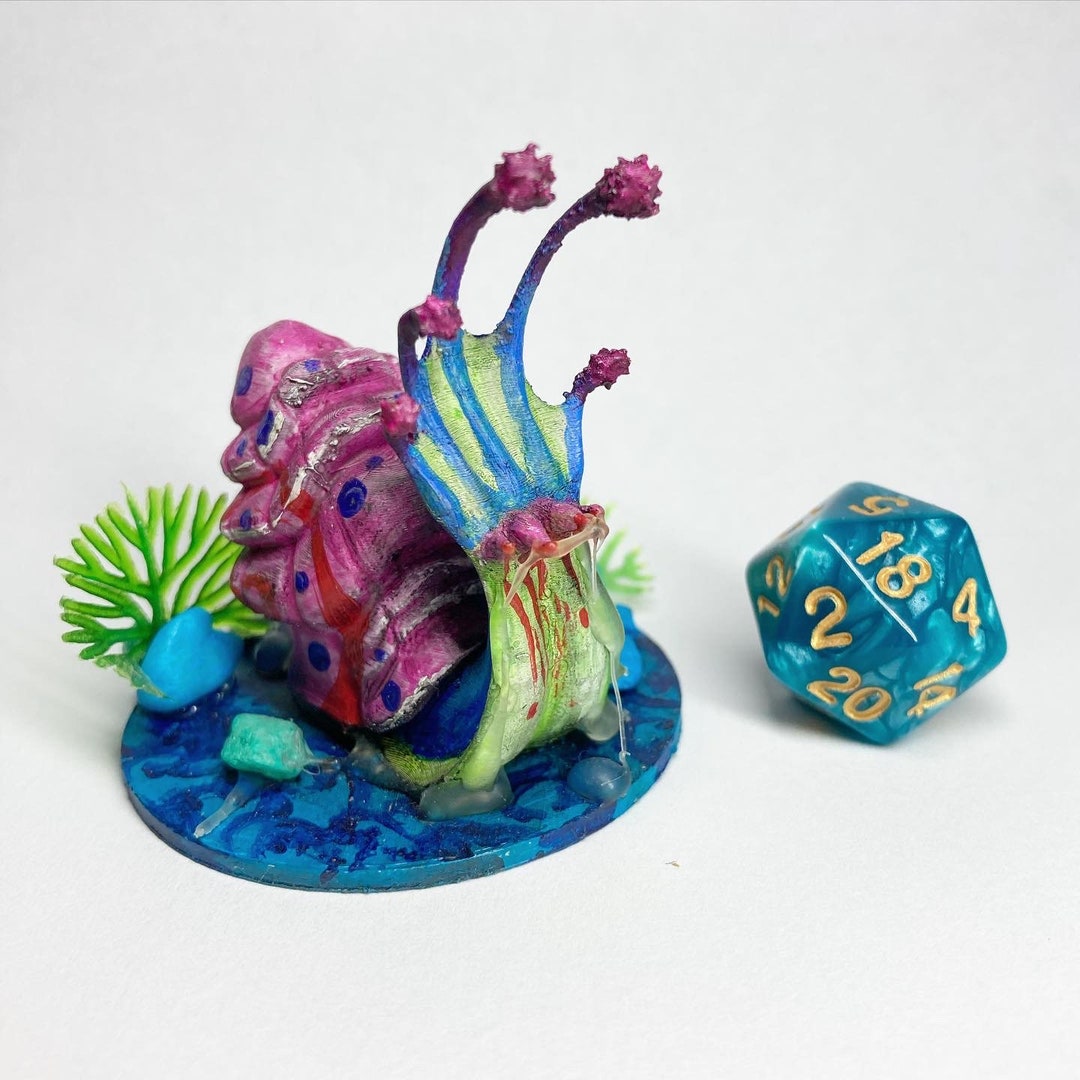 Dnd/dungeons and Dragons Snail Monster Mini Etsy