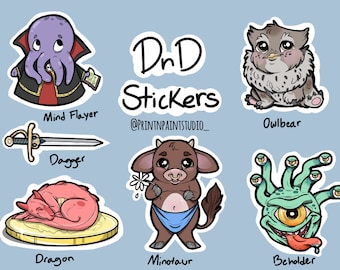 Dnd Creatures Sticker Pack