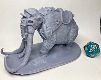 Armored Battle Mammoth - Dnd Mini