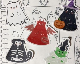 Spooky Cats - Halloween Stickers