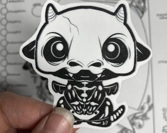Halloween Stickers - Dragon Skeletons