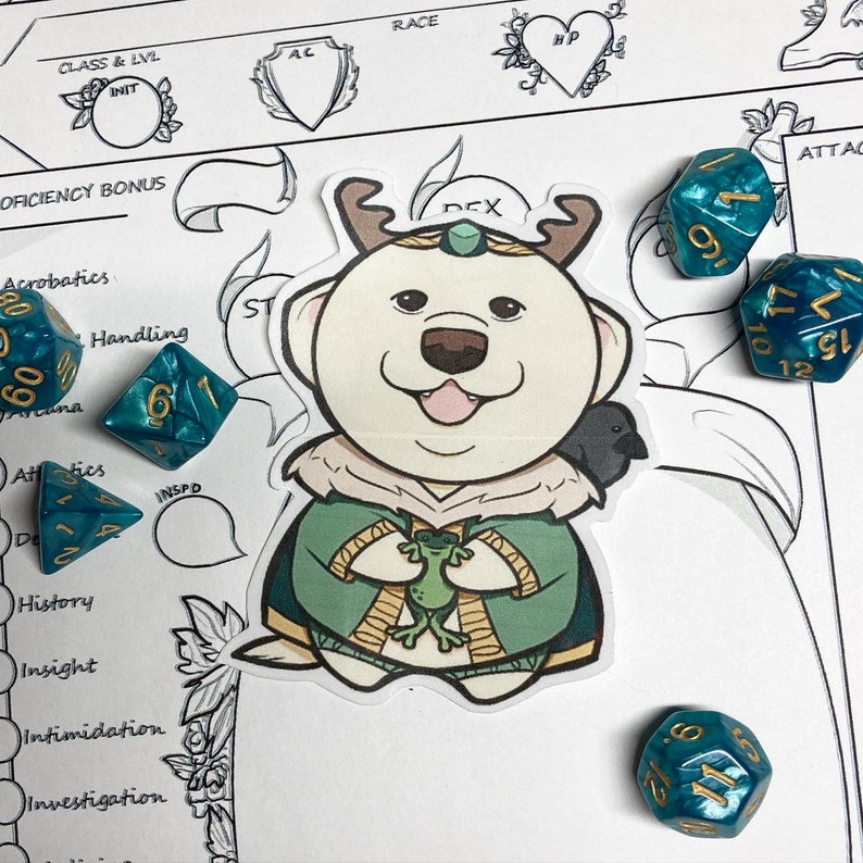 Dungeons and Dragons Class Stickers - Pet Edition - Etsy Canada