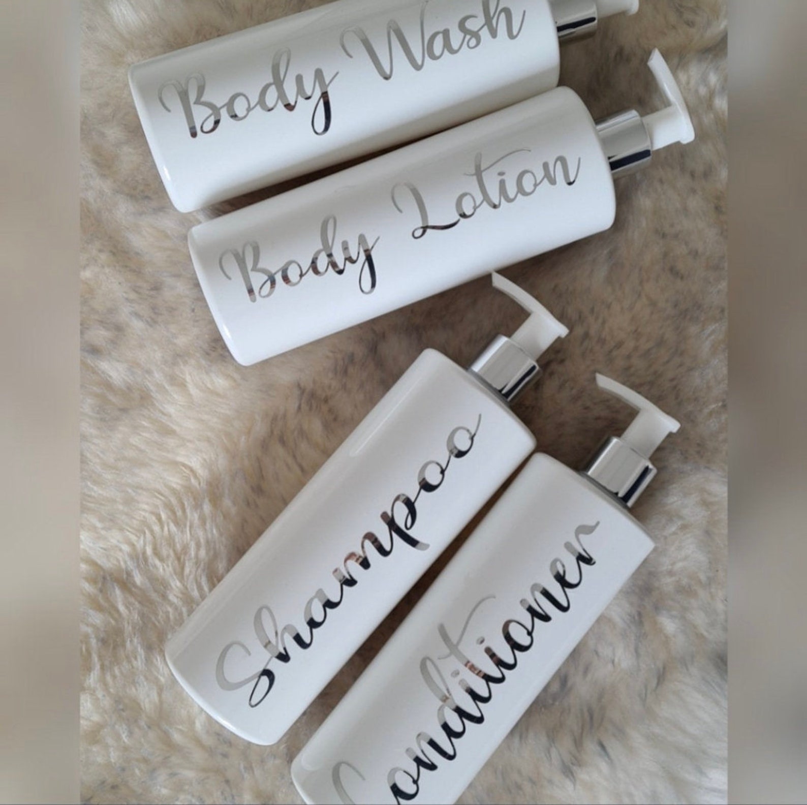 Bottle Label Decal Vinyl Stickers Body wash Shampoo Etsy