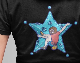 Sloth Climbing Star Unisex Jersey Short Sleeve Tee | Rock Climbing | Bouldering