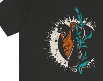Moon Cat Unisex Jersey Short Sleeve Tee | Rock Climbing