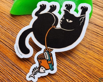 I Climb What I Want Glossy Coated Kiss-cut Vinyl Sticker | Rock Climbing