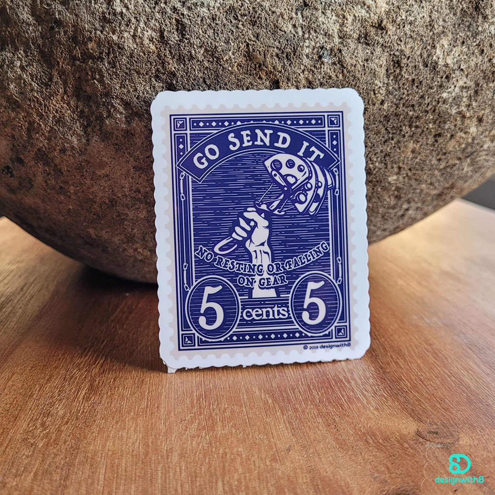 Go Send It Glossy Coated Kiss-cut Vinyl Sticker | Rock Climbing - Etsy