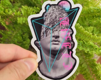 CLIMB Glossy Coated Kiss-cut Vinyl Sticker | Rock Climbing