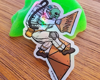 Alien Bouldering kiss-cut vinyl glossy coated sticker | Rock Climbing | Bouldering
