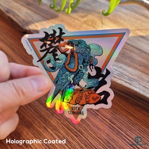 Escalada en roca Kanji Kiss-cut Sticker / Bouldering