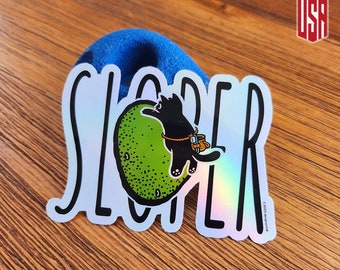 Hoe een sloper vast te houden Klimgrepen als een kat Kiss-cut vinyl sticker | Rotsklimmen
