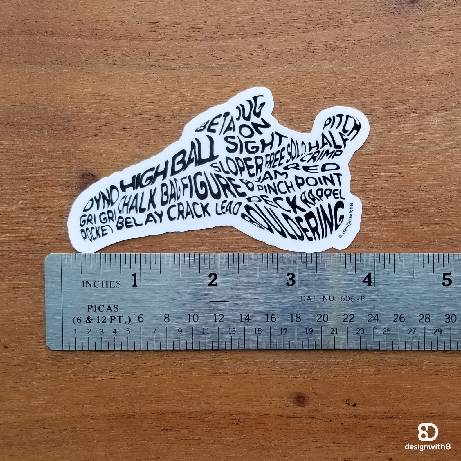 Climbing Shoes Climbing Lingo Kisscut Sticker Rock Climbing Etsy