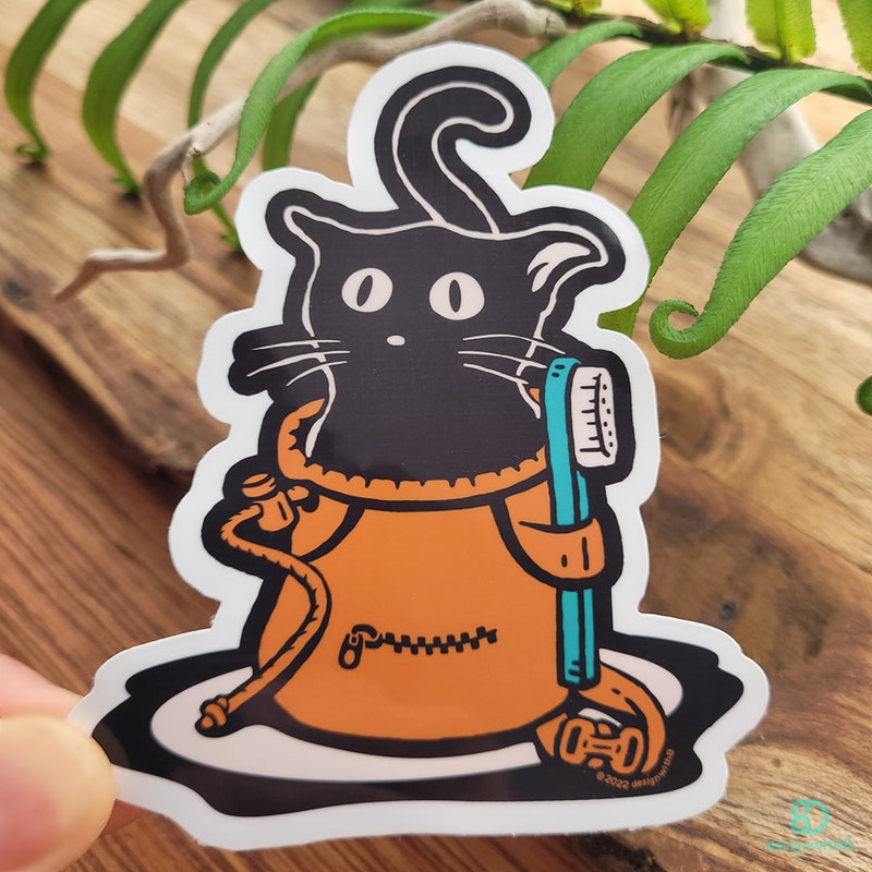 Kuss cat sticker - Etsy.de