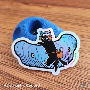 How to hold a JUG Climbing Holds as a Cat (text deleted) Kiss-cut Vinyl Sticker | Rock Climbing