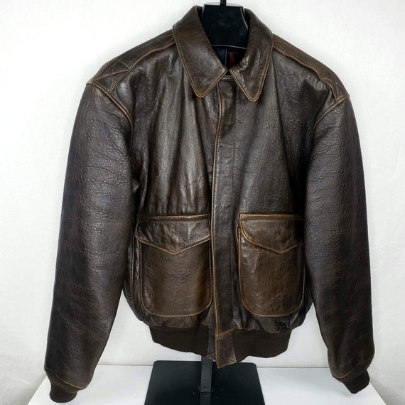 Authentic 70s Avirex Flight Garment USA Leather Ja