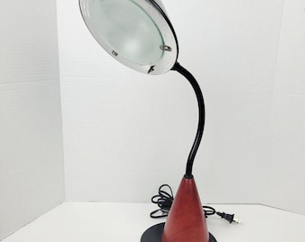 Vintage 80s~American Lighting~Post Modern Memphis Style~UFO~Portable Table Desk Lamp