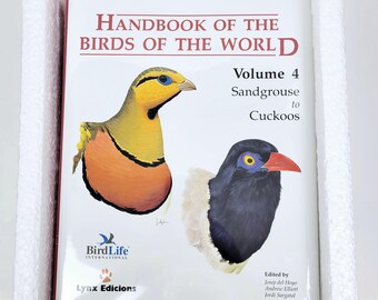 Handbook of the Birds of the World~Vol 4~Sandgrouse to Cuckoos~Lynx~NEW w/Box