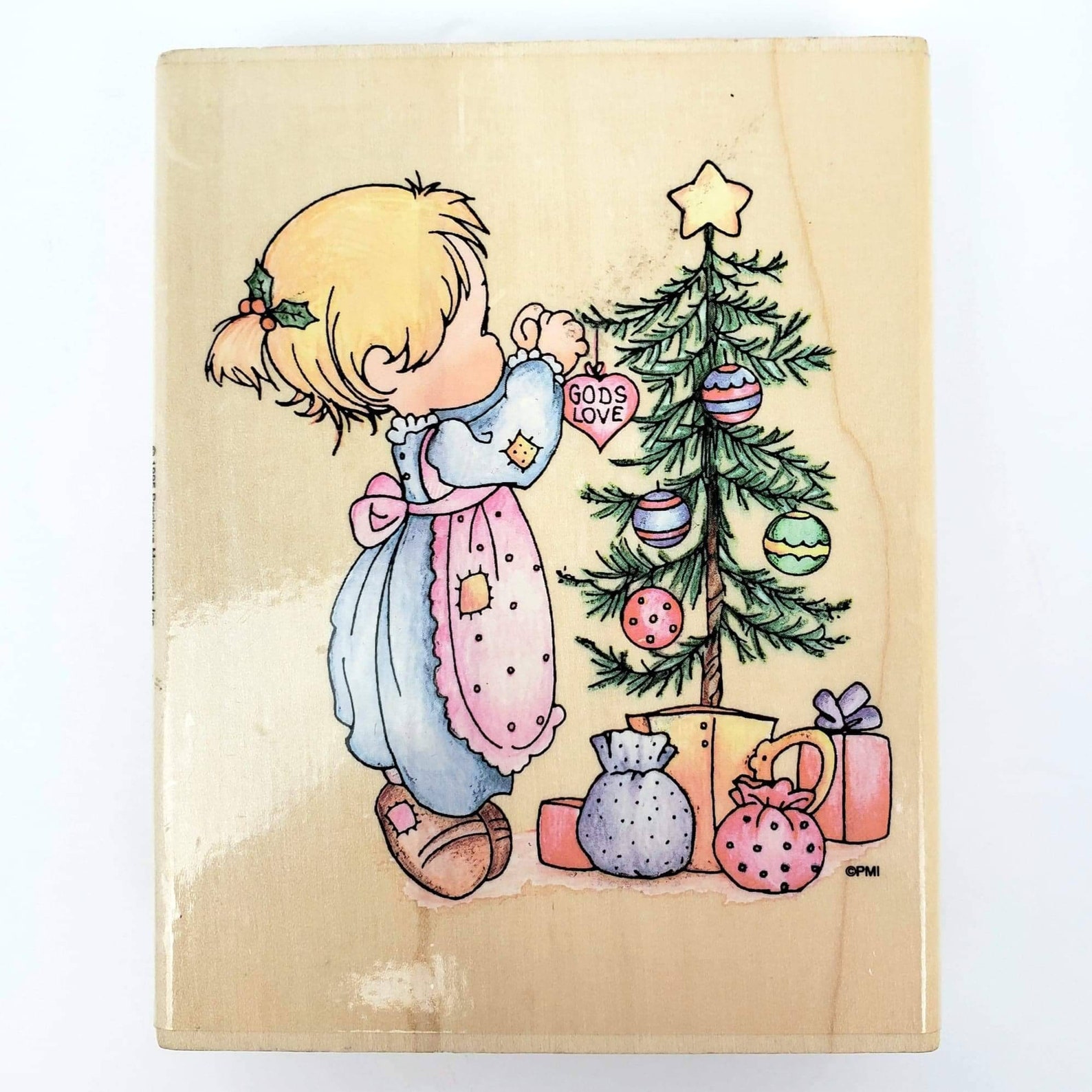 Precious Moments Stampendous Christmas Tree Stamp Etsy