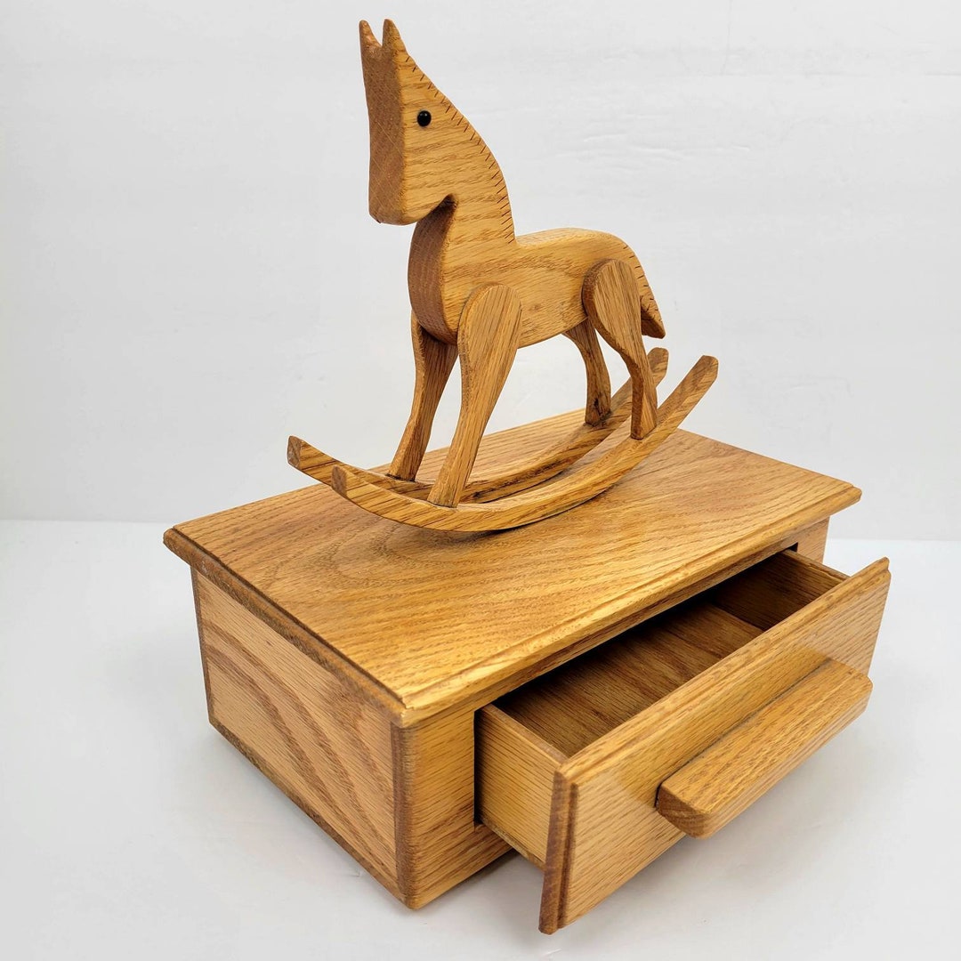 Box Rocking Horse Handmade Children's Rocking Horse Trinket Box - Etsy