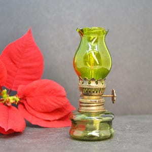 Small Vintage Oil Lamp - Unique and Functional Retro Decor