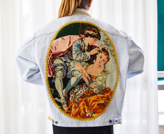 Lee Denim Jacket, Custom Lee, Vintage Jacket, Ligh