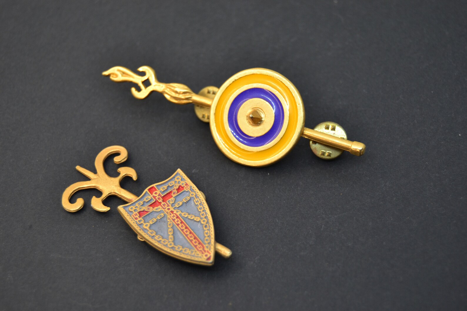 Vintage Shield Pin, Collectible Pin, Two Collectible Pins - Etsy
