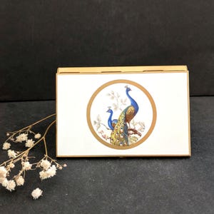 vintage gold metal cigarette case, vintage cigarette case metal cigarette case, gold cigarette case, smoker gift,smoker accessory