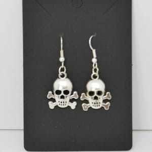 Schädel-Ohrringe,Ohrringe,Piraten Ohrringe,Skelett Schmuck,Vintage Ohrringe,Geschenk für sie,Geschenk für die