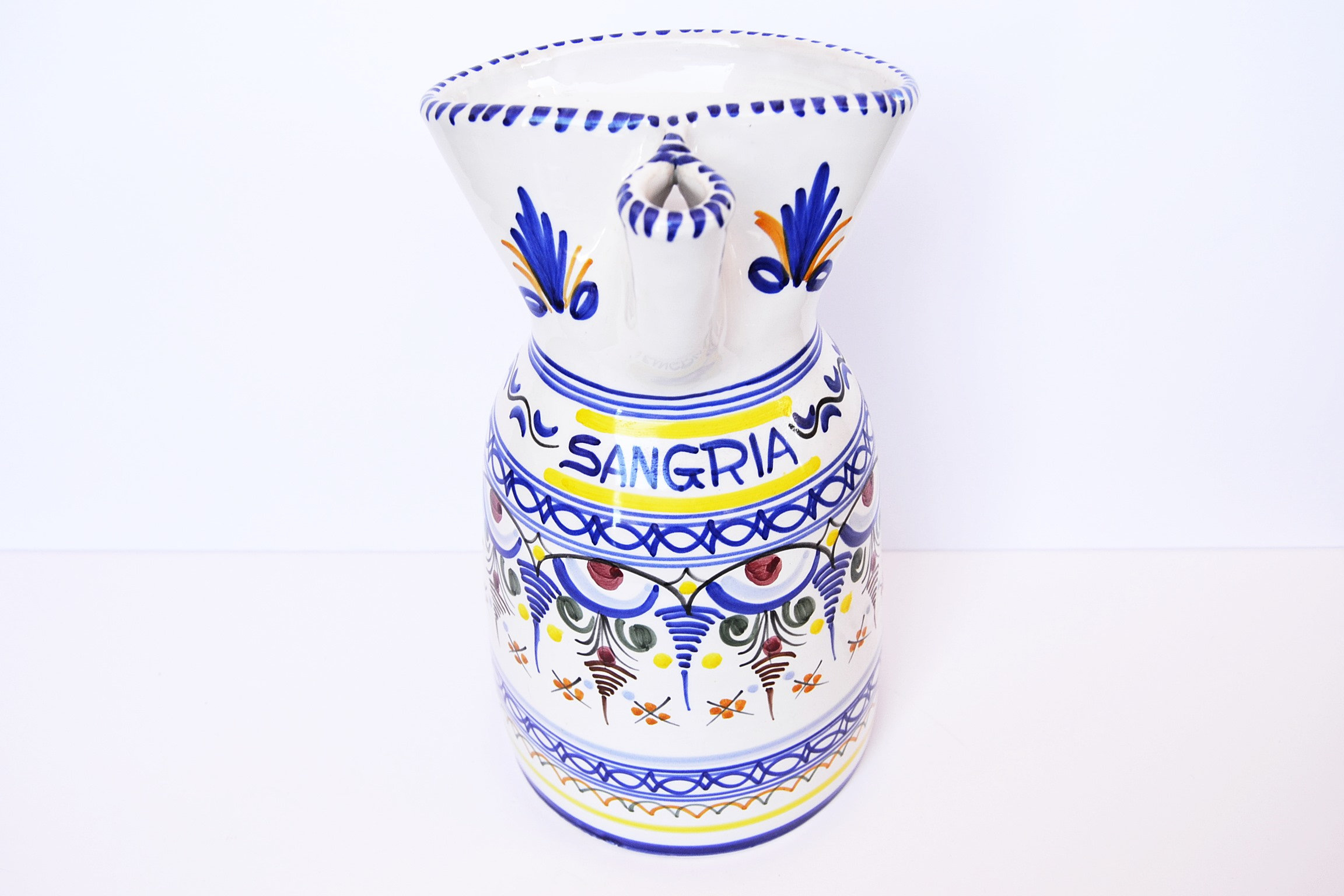 Hand Painted Sangria Pitcher 1 Liter 33oz -  Norway