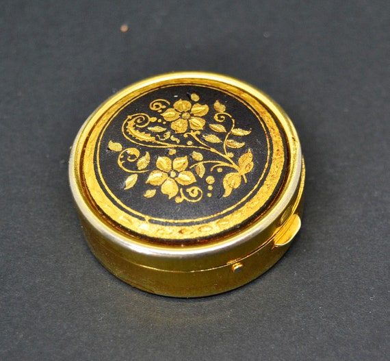 Damascene Pill Box, Vintage Damascene Pill Box, V… - image 5