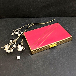 vintage gold metal cigarette case, vintage cigarette case metal cigarette case, gold cigarette case, smoker gift,smoker accessory