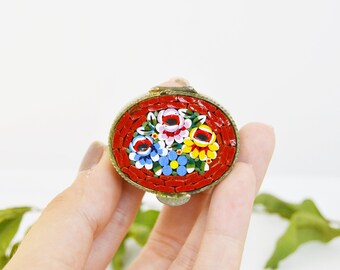 Mini micromosaic box, Mini pill box, Vintage toilet, Mini micro mosaic box, Mini pill box, Vintage dressing table
